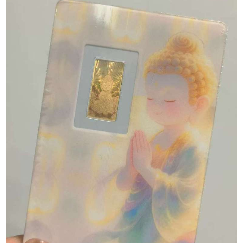 Tyrell Jewelry 999 Mini Gold Bar ''Buddha'' | 999 足金迷你金片‘’佛祖‘’
