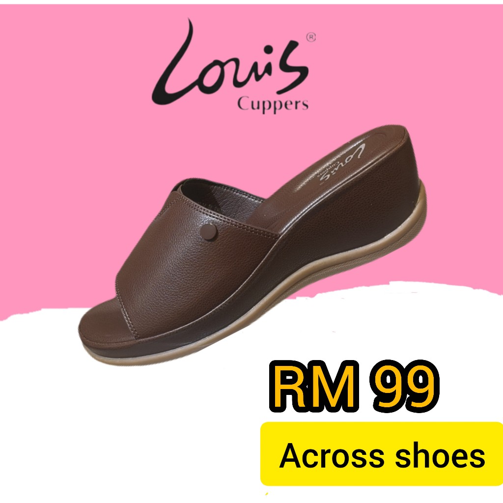 ?Louis Cuppers Women Slip On Casual Sandals Kasut Wanita - LCPC-71263-COFFEE