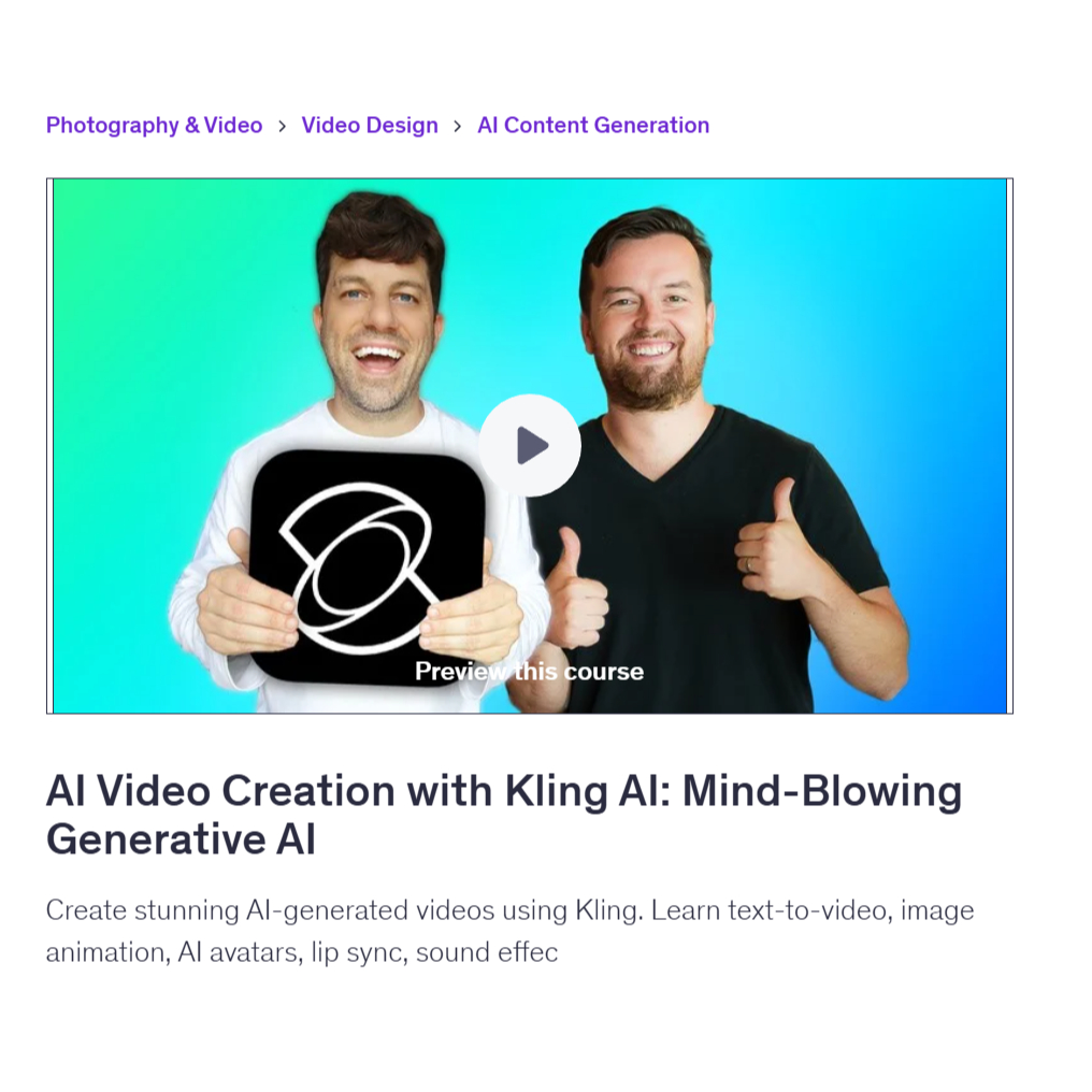 Make Ai Video Course-AI Video Creation with Kling AI: Mind-Blowing Generative AI | Make Video With Ai Lessons
