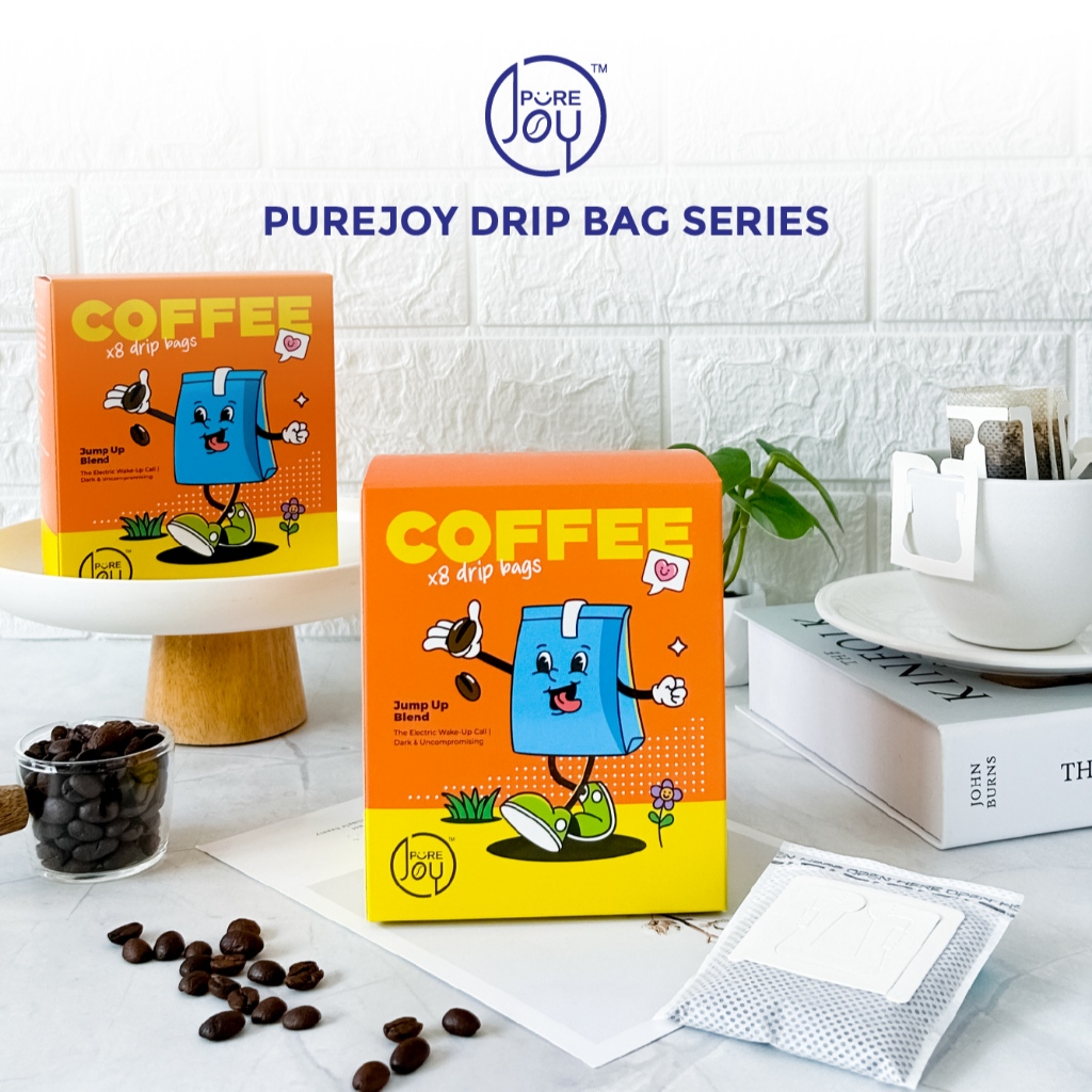 PureJoy Drip Bag Coffee│Jump Up Blend 8Pcs/Box