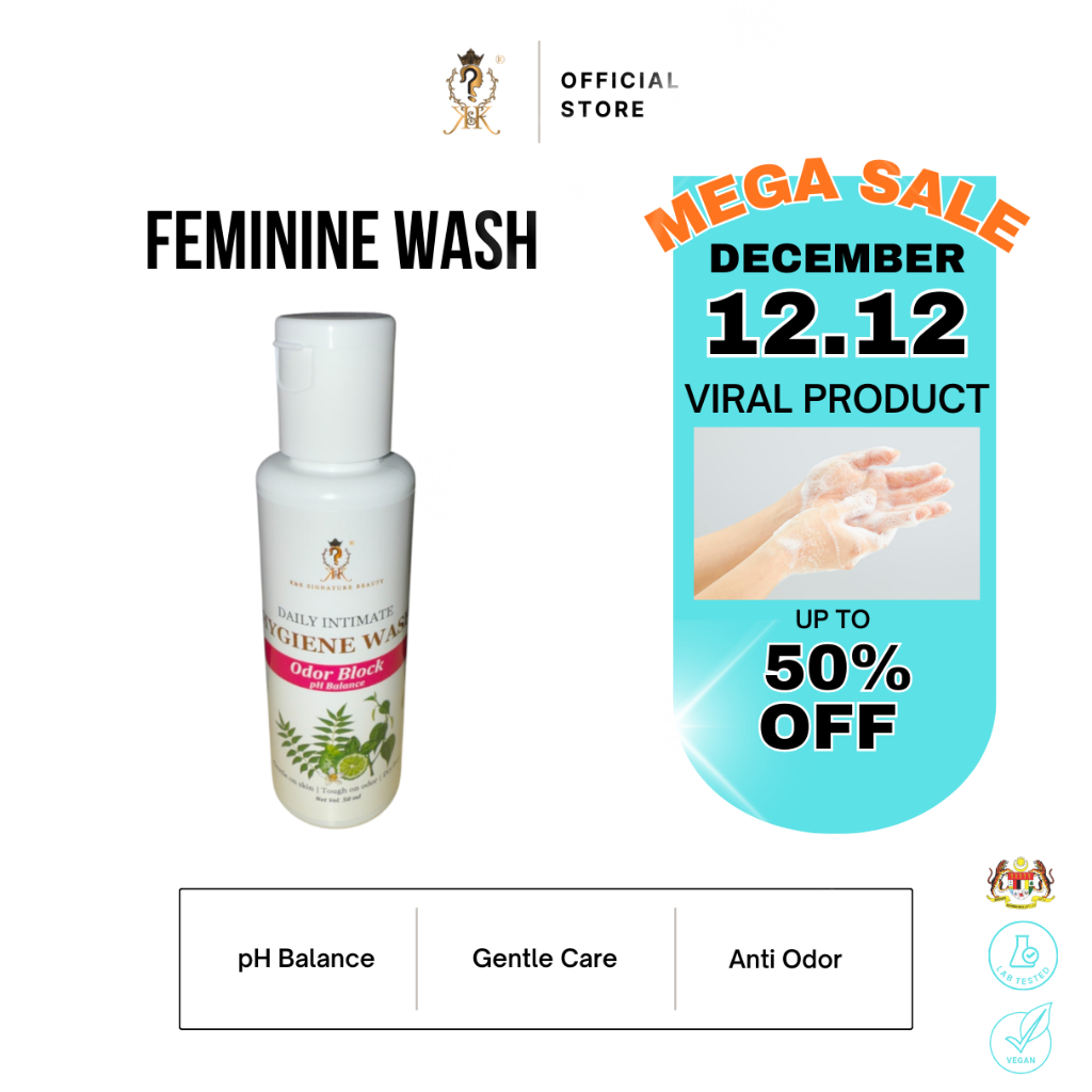 [HQ] K&K FEMININE HYGIENE WASH PENCUCI MISS V SIREH MANJAKANI HILANG GATAL BAU HERBA AYUR