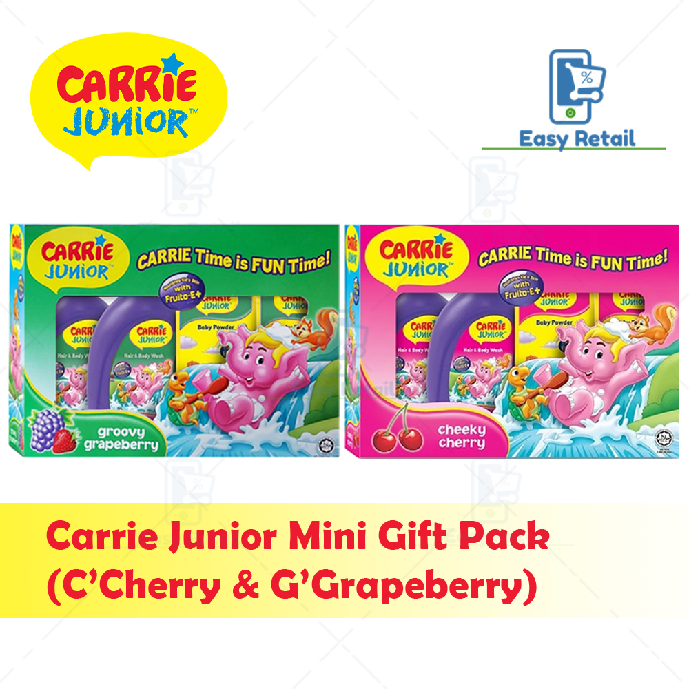 Carrie Junior Mini Gift Pack Set with Fruito-E (Cheeky Cherry/ Groovy Grapeberry) [Please read product description]