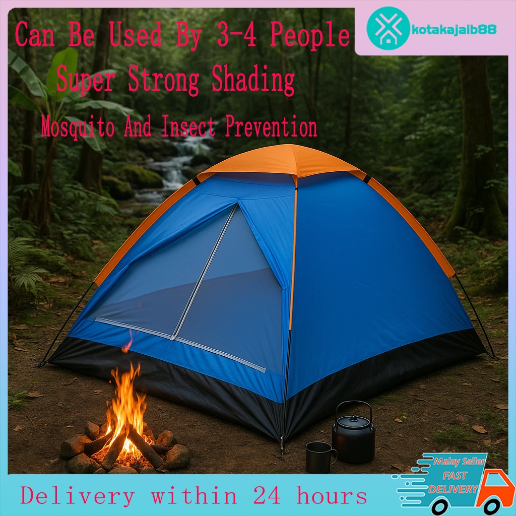 Outdoor camping tent 1-4 people easy to set up portable waterproof tent camping camping backpacking outdoor