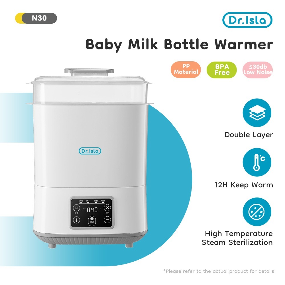 Dr.isla Sterilizer Bottle Baby 4 in1 Multifunctional Smart Bottle Dryer With Heater BPA Free Baby Safe Sterilizer Warmer