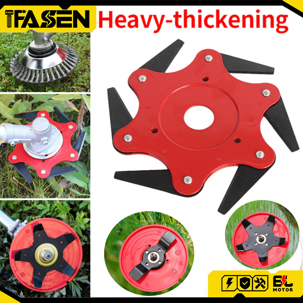 Steel Wire Grass Trimmer Lawn Mower Derusting Weeding Wheel Mesin Potong Rumput Bersih Lumut 打草头