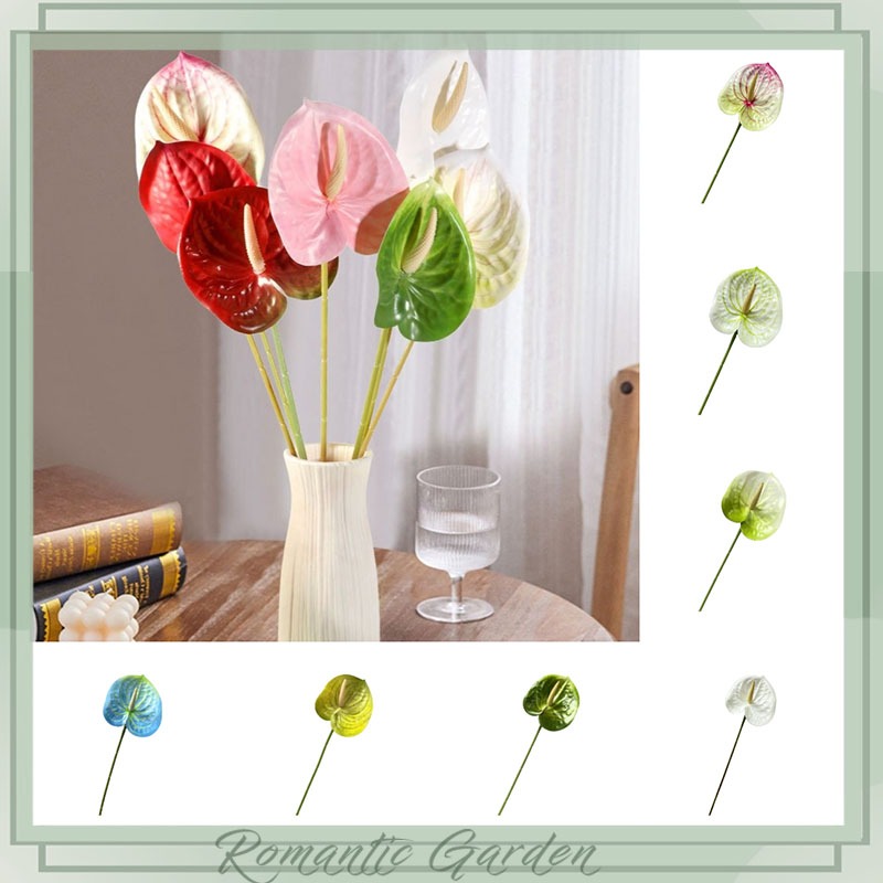 Bunga Anthurium Tiruan Premium | Bunga Hiasan Rumah, Pejabat & Pelamin Kahwin | Hiasan Taman