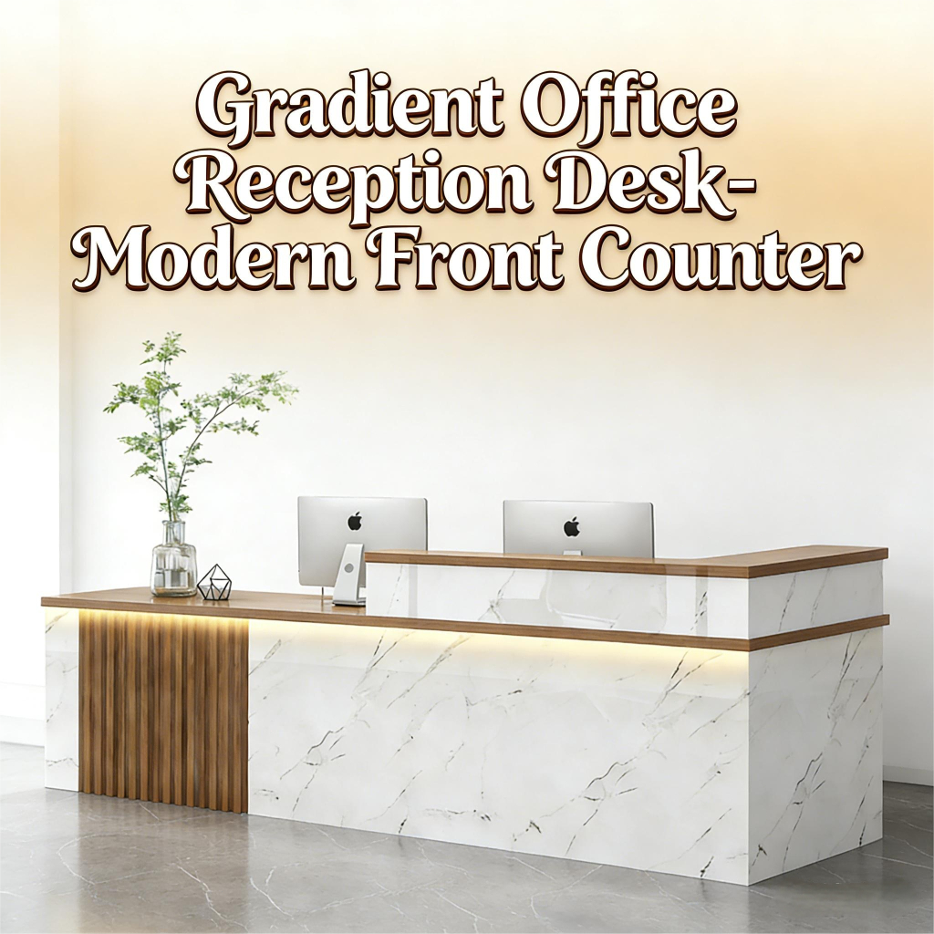 Bar Table Office Front Desk Wooden Barber Shop Reception Clothing Store Checkout Counter Executive Receptionist Desk
