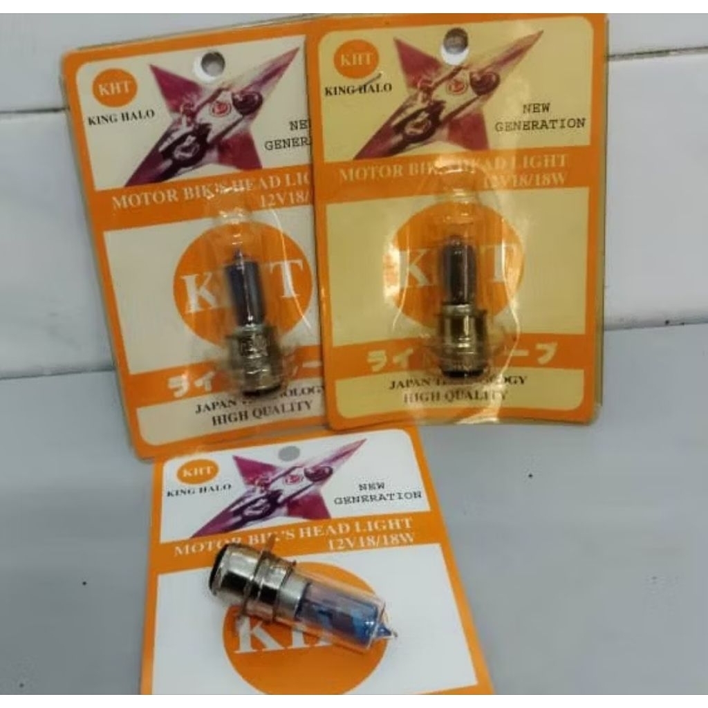HYDROGENCLEAR STOCK Bulb 【1pcs】(New T-19) (12V 18/18W) Lebih Cerah & Tahan (Ready Stock)