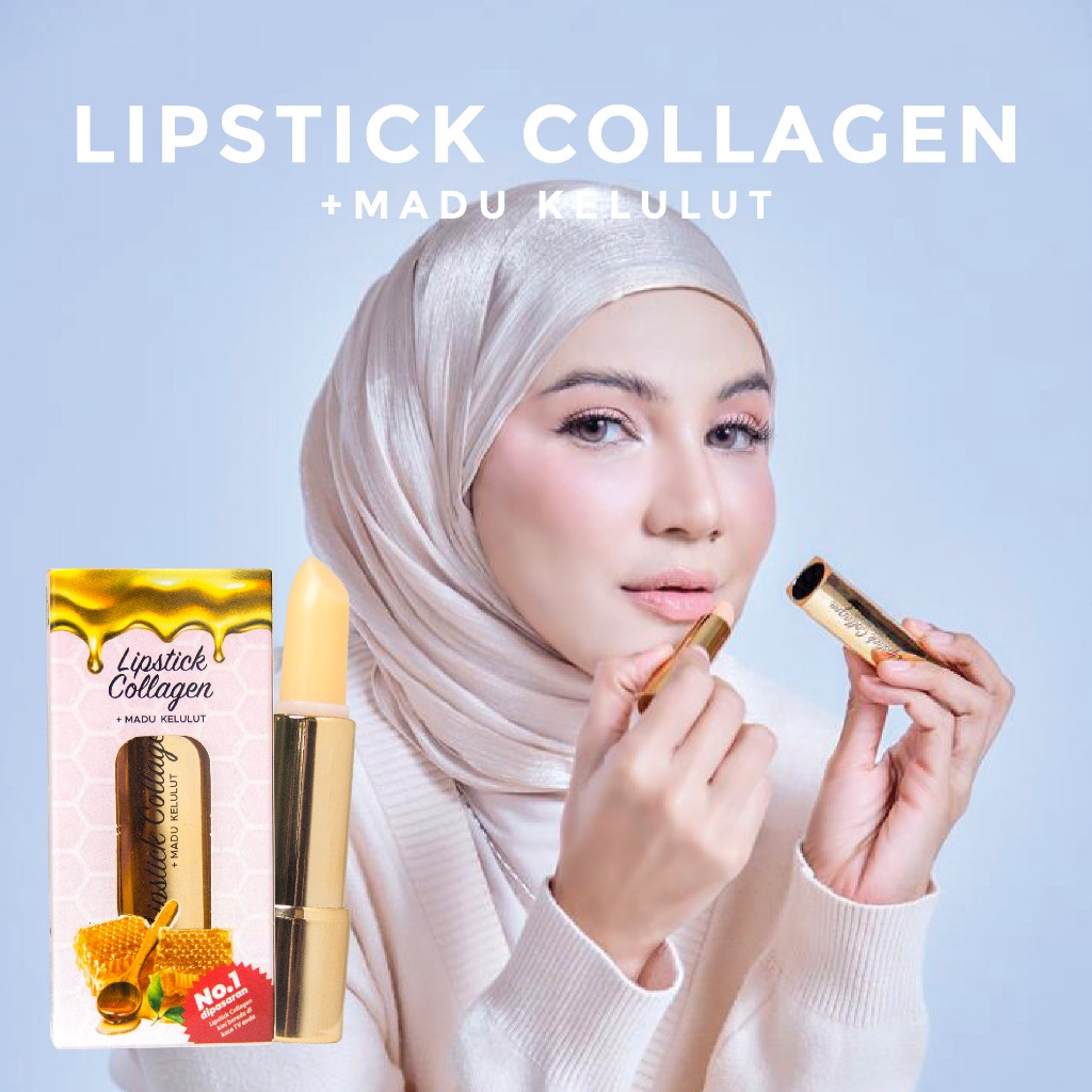 DHERBS LIPSTICK COLLAGEN + MADU KELULUT
