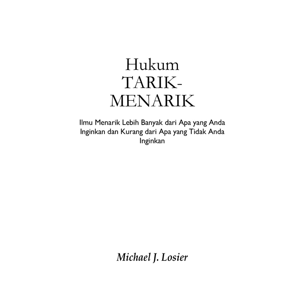 Ilmu Tarik Menarik Law of Attraction | Hukum Tarikan, Manifestasi & Pemikiran Positif | Ebook PDF
