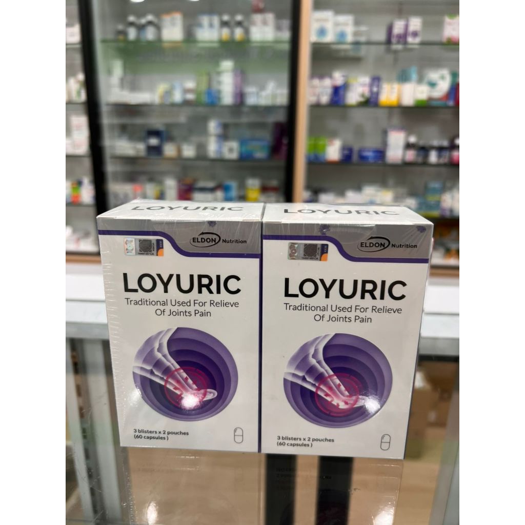 Eldon Nutrition Loyuric Caps (2 boxes FOC Optiflax) | Gout, Joint Pain| Tart Cherry & Baheda Extract