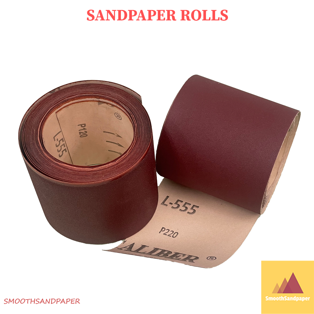 Sandpaper Roll 100mm x 1m Aluminium Oxide | Red Kertas Pasir P40-P400 | For Wood, Metal, Paint Sanding & Polishing 木工铁工砂 image 3
