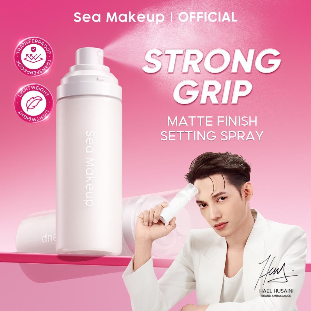 Sea Makeup Lock It Matte Acne Fixing Primer Setting Spray Velvet Matte Finish Oil Control Long Lasting Transfer-Proof