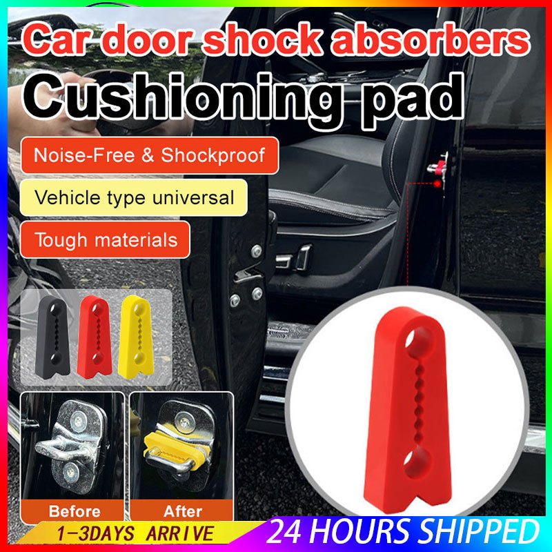 4pcs Car Door Lock Sound Shock-absorbing Damper Deadener Buffer Shock Proof Pads Car Accessories