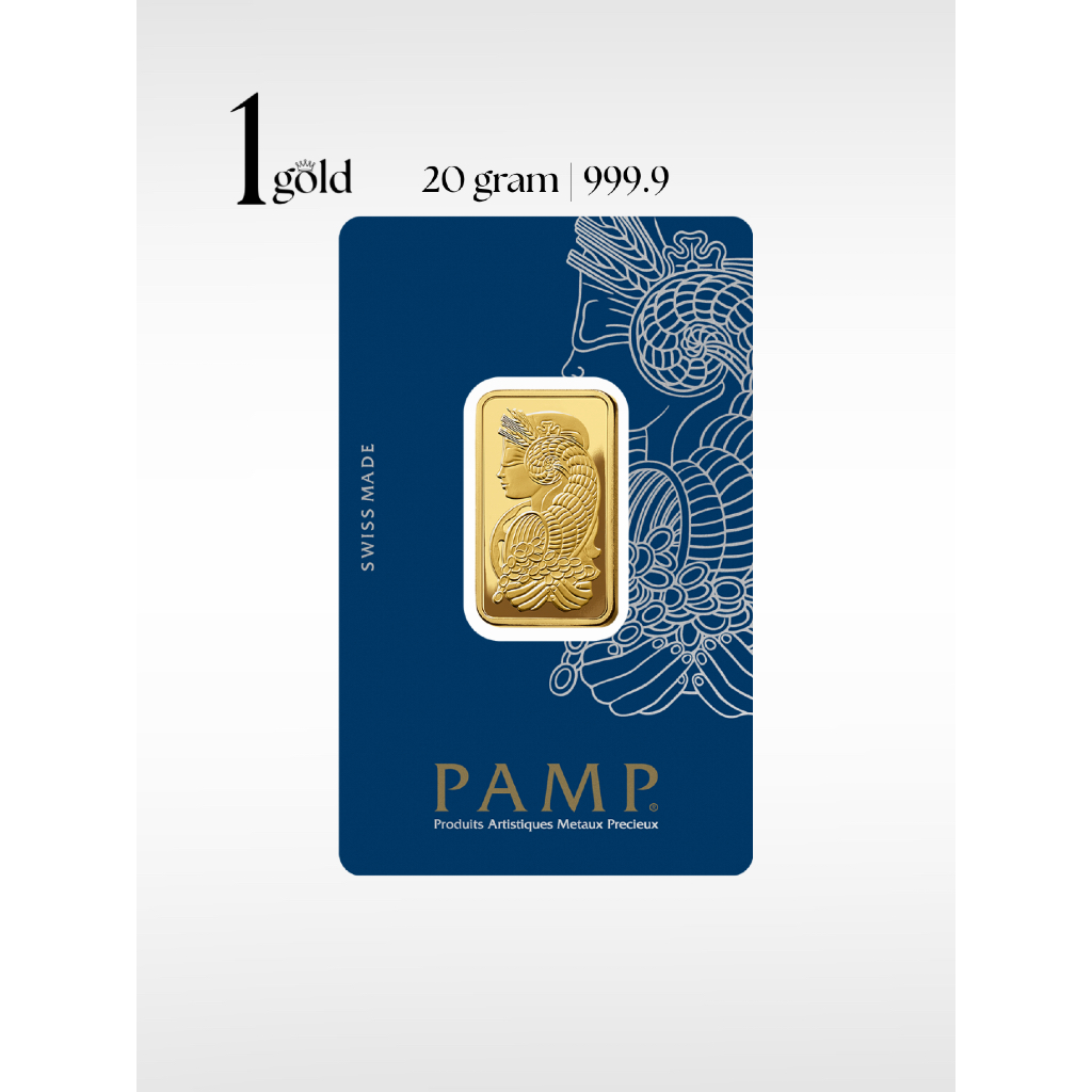 [20 gram] 1Gold PAMP Lady Fortuna™ Gold Minted Bar (999.9) 100% Authentic