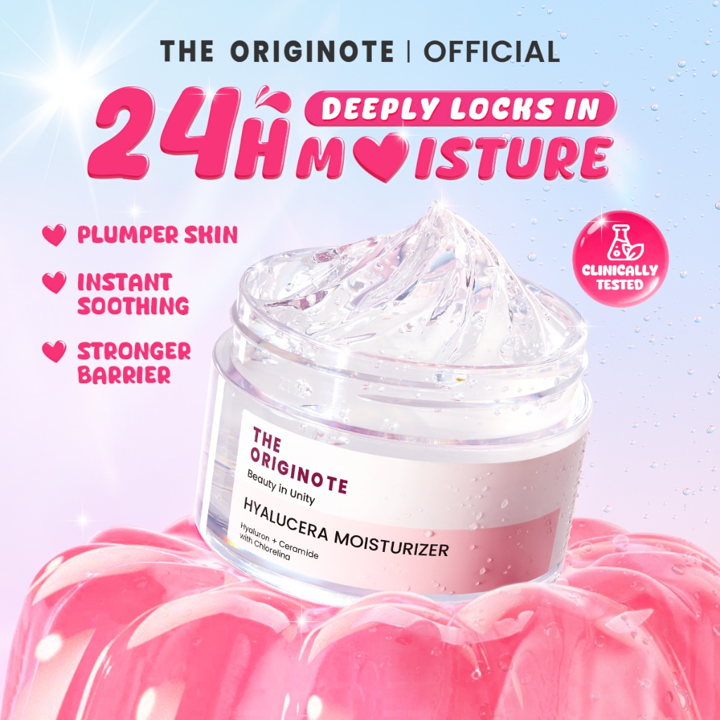 The Originote Hyalucera Moisturizer - Ceramide Hyaluronic Moisturizer Gel Skin Barrier Fix Day Night Face Cream
