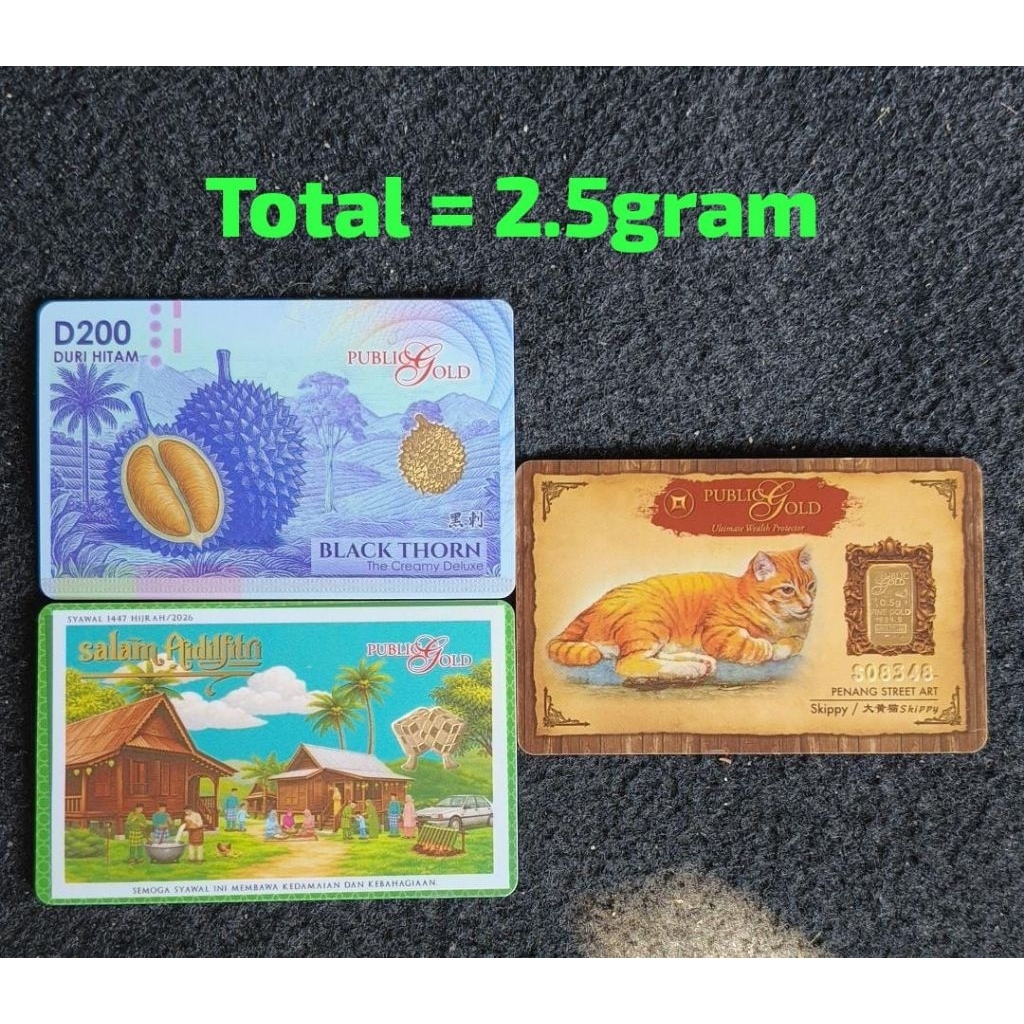 combo gold bar 2.5gram 999.9