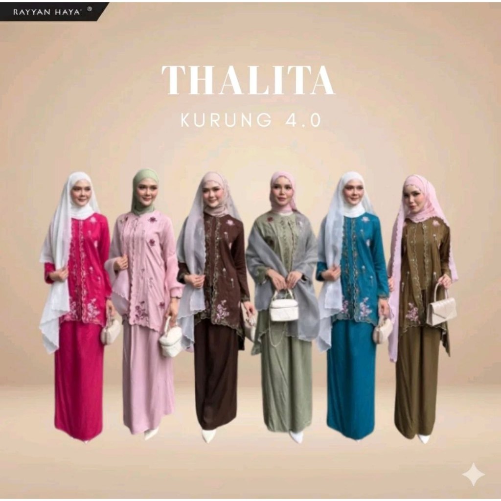 SET IBU ANAK Rayyan Haya' Thalita Kurung 4.0 Embroidery Cotton Comfy Nursing Friendly Long Sleeve