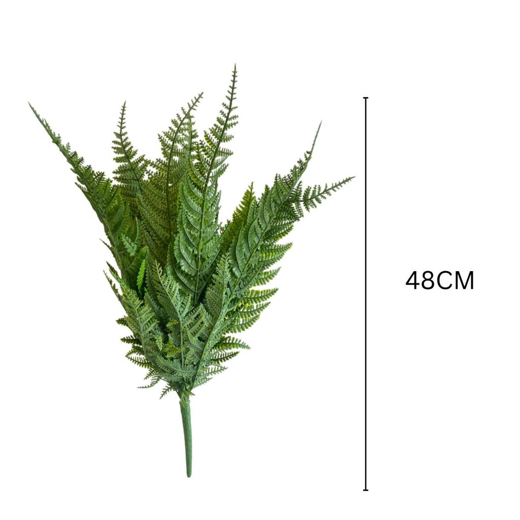 Fern Bunch Premium Plant l Daun Pokok Pakis Hiasan 48cm l Pokok Hiasan Lebat dan Nampak Real