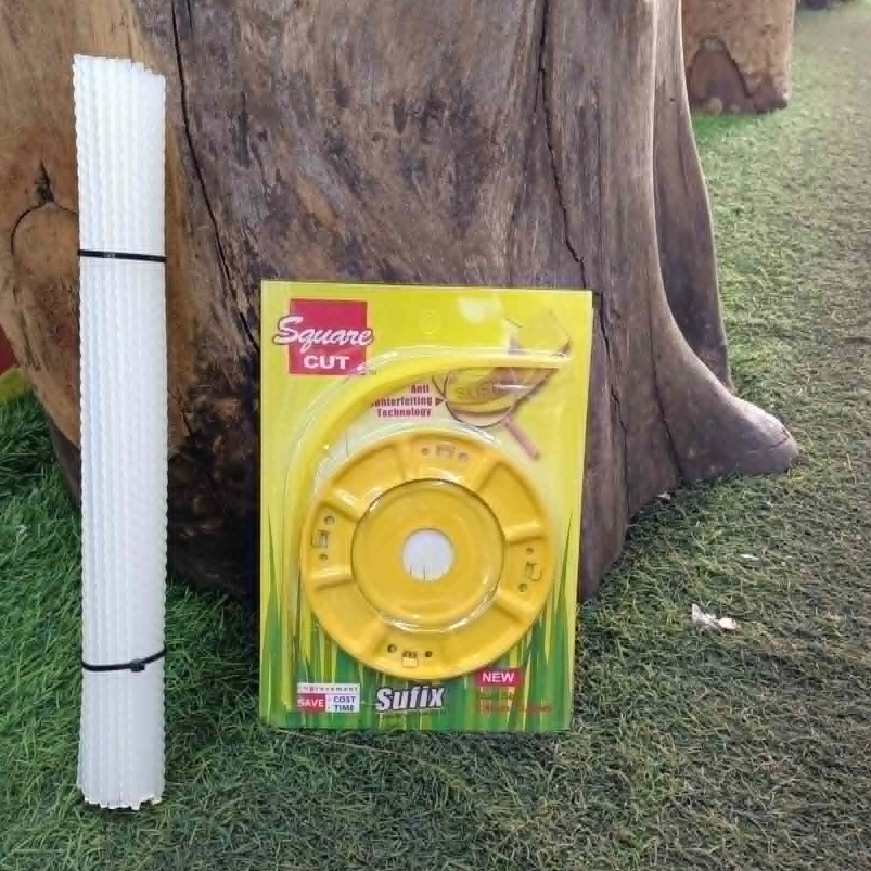 Alat Ganti "Piring & Tali 3.2mm" Untuk Mesin Potong Rumput/ Sufix Dual Size Plate & Trimmer Line 3.2mm