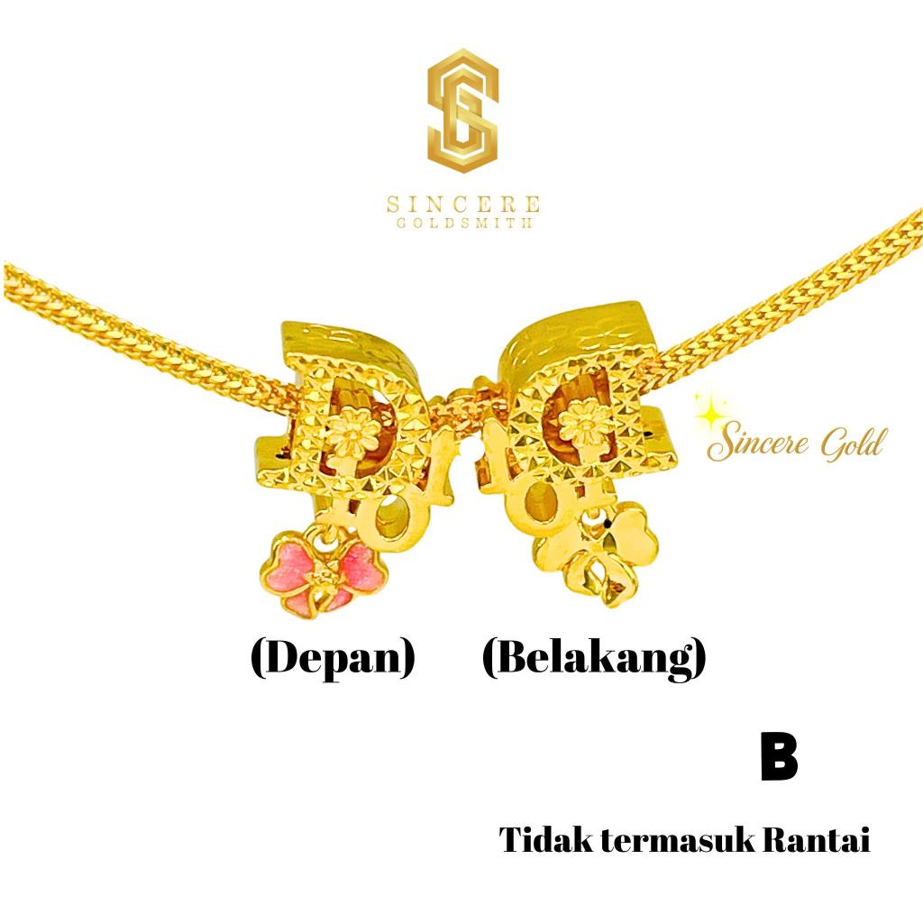 Sincere Store 3L Emas 916 Bead D gantung Flower | 916 Gold Bead | Original Emas 916