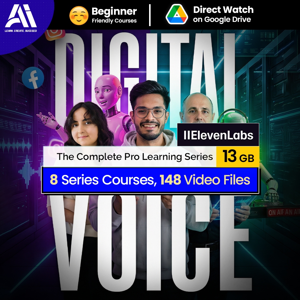 148 Elevan Lab Video Courses Bundle | 7 Set Course | Learn AI Voice Generation | Text-to-Speech | AI Voiceovers