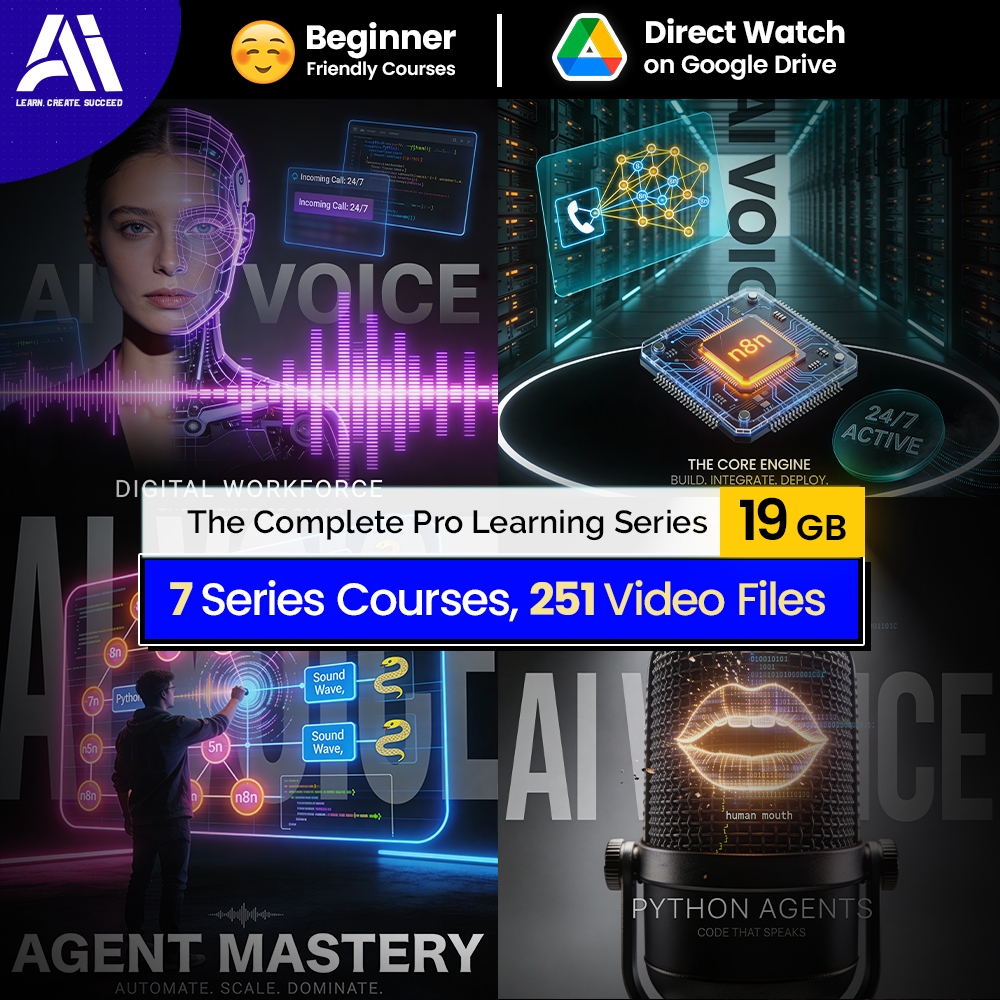 251 Video Lessons AI Voice Agent & Automation | AI Voice Agency | Voice Bots | Ai Customer Service | AI Agent