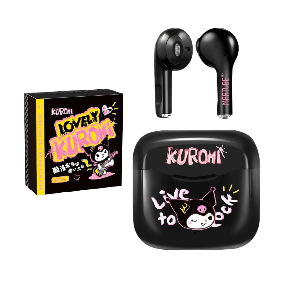 Sanrio Lovely Kuromi Rock Live To Rock Sweetheart Earphone 三丽鸥酷洛米摇滚甜心耳机