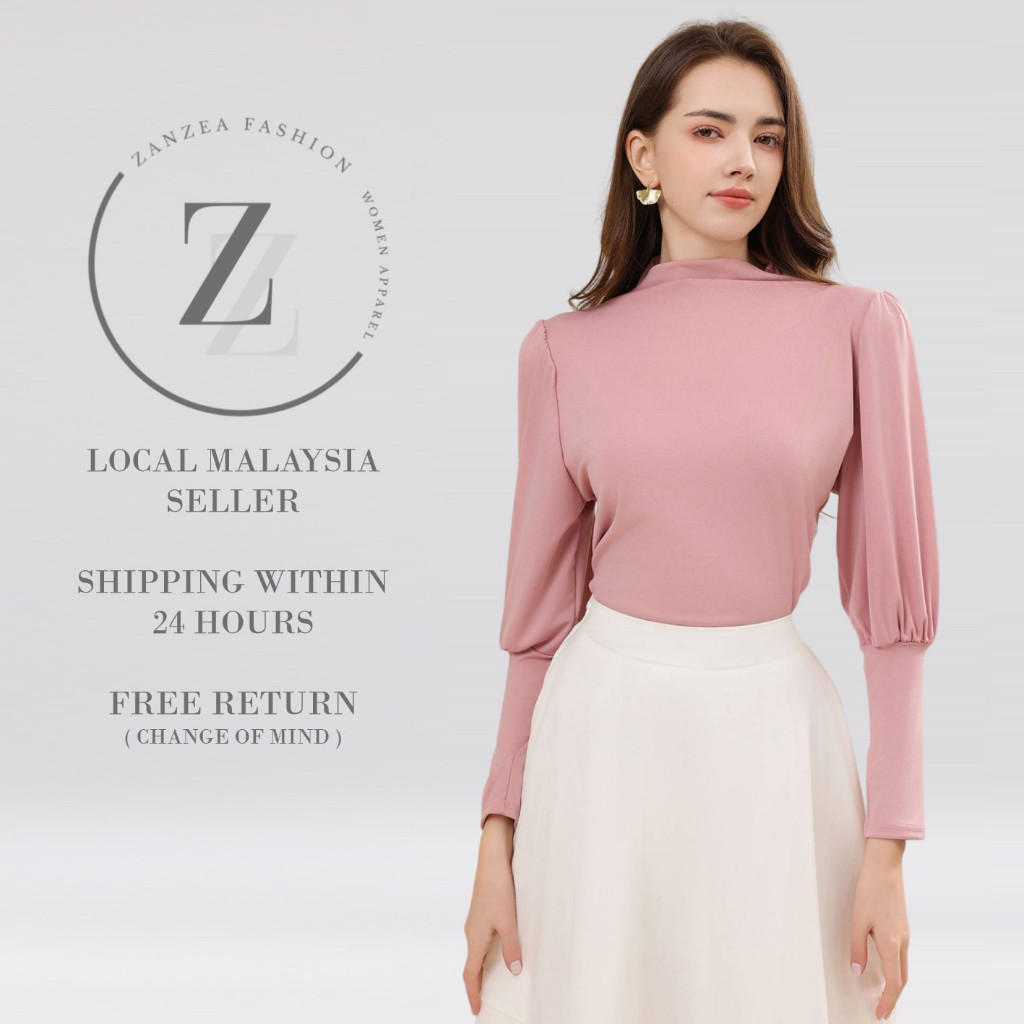 ZANZEA Women Blouse Zeira Inner Puff Long Sleeve Casual Top Blouse Blouse Perempuan [B7/529]