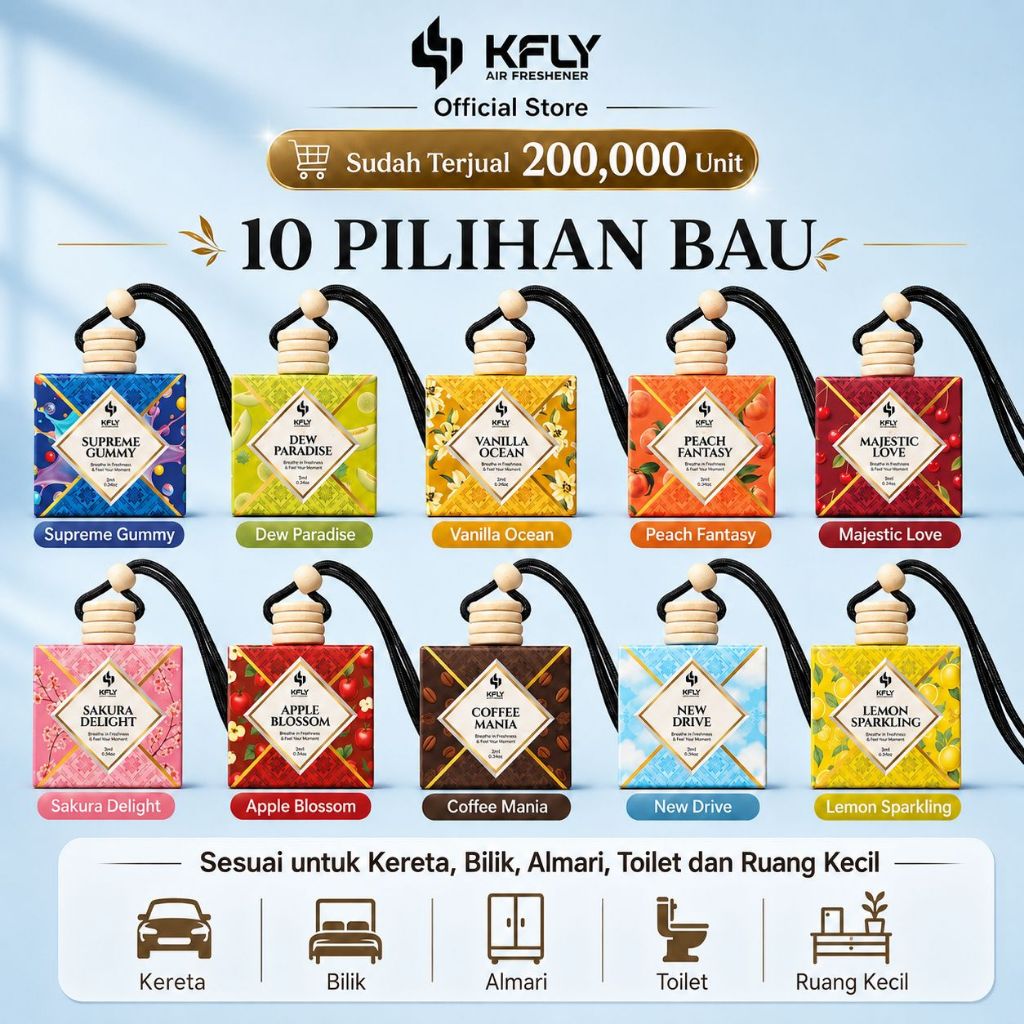 [NEW] Kfly Air Freshener Pewangi Kereta, Car Perfume, Minyak Wangi, Room Perfume Diffuser, Fragrance