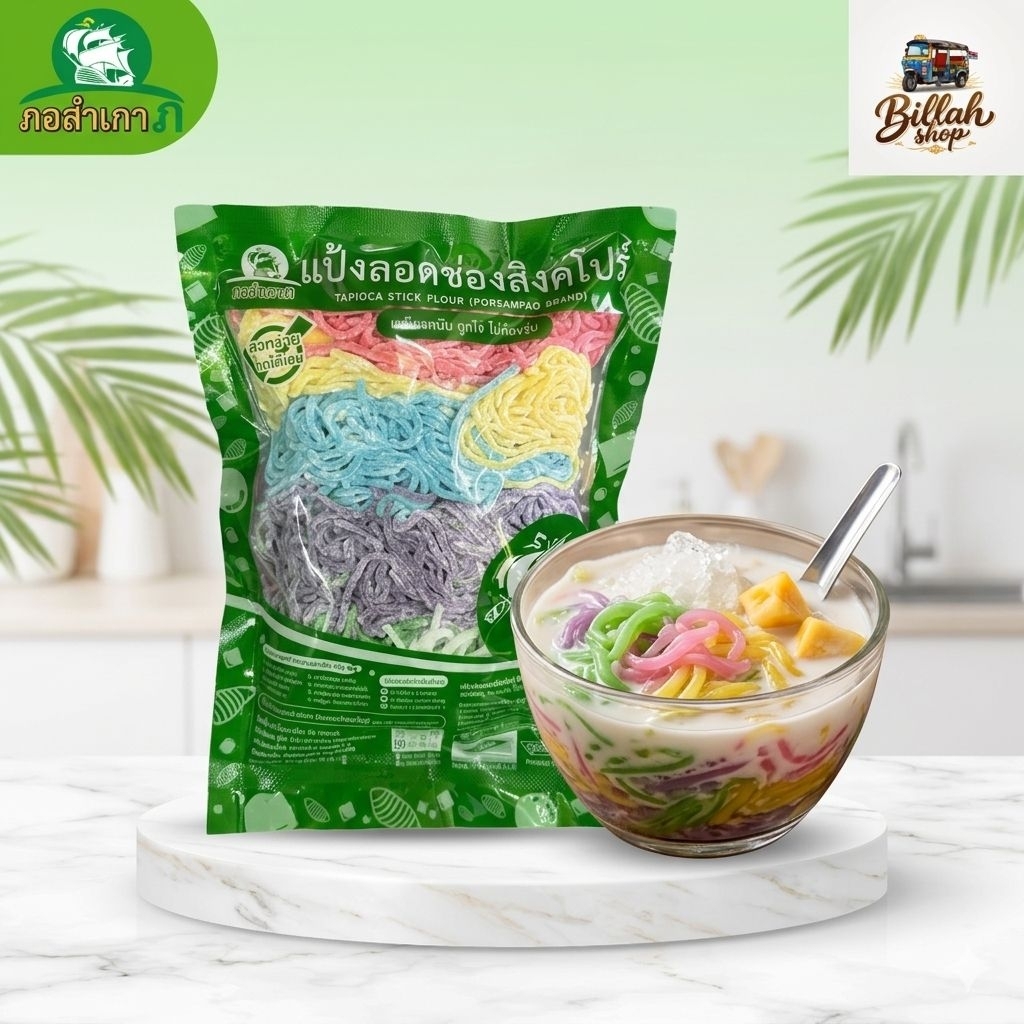 Locong (Lod Chong) Singapura Thai 500g | Kenyal & Lembut | Bahan Cendol | HALAL