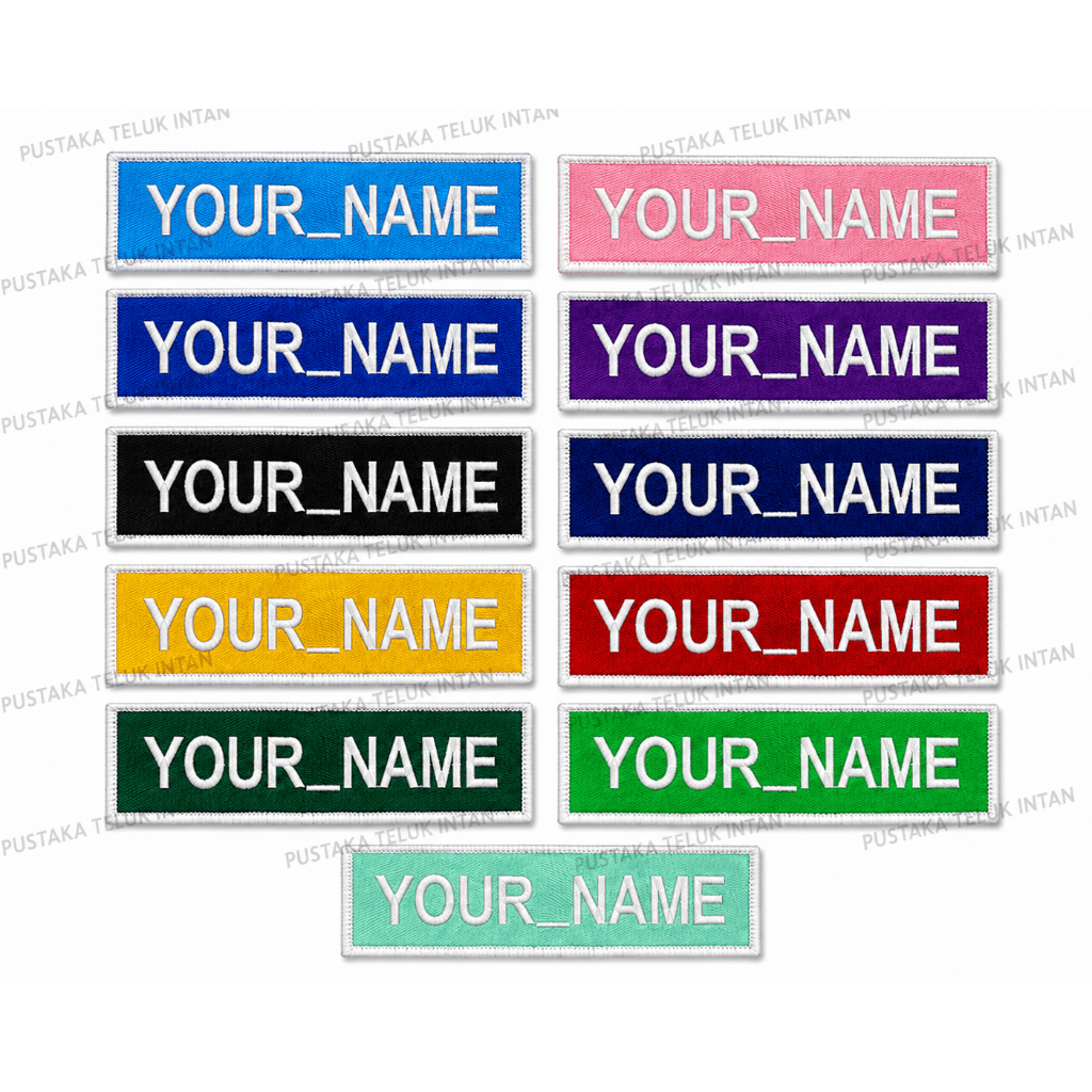 CUSTOM EMBROIDERY NAME TAG | SCHOOL NAMETAG | UNIFORM NAME PATCH
