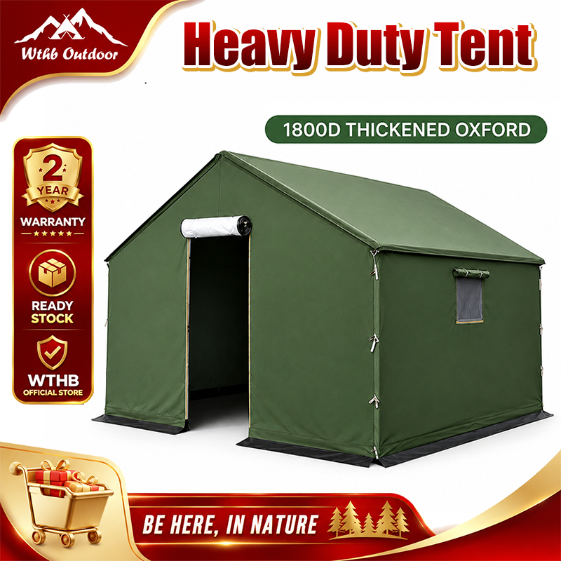 WTHB Heavy Duty Flood Relief Tent Waterproof Khemah Construction Emergency Shelter Outdoor Living Shelter Tapak Bina