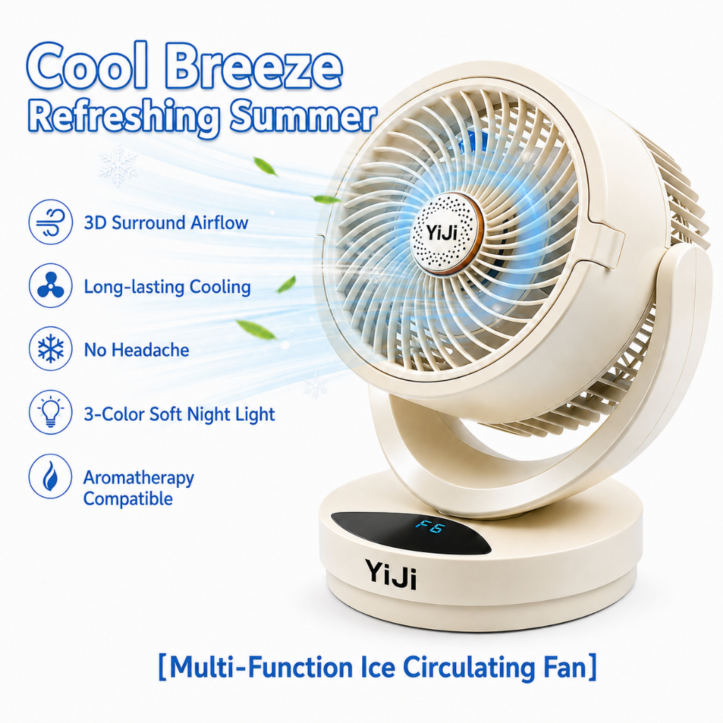 Explorer 10 Inch DC Motor Air Circulator Fan with Remote Control and Timer Table Fan Desk Fan Kipas Meja