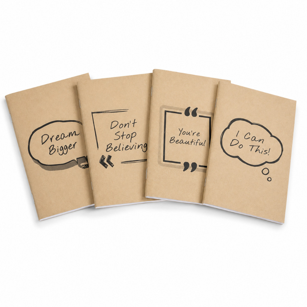 A5 Quote Exercise Book / Inspirational / Motivational Notebook / Journal / Buku Tulis -Blank-Line-Dot-Grid