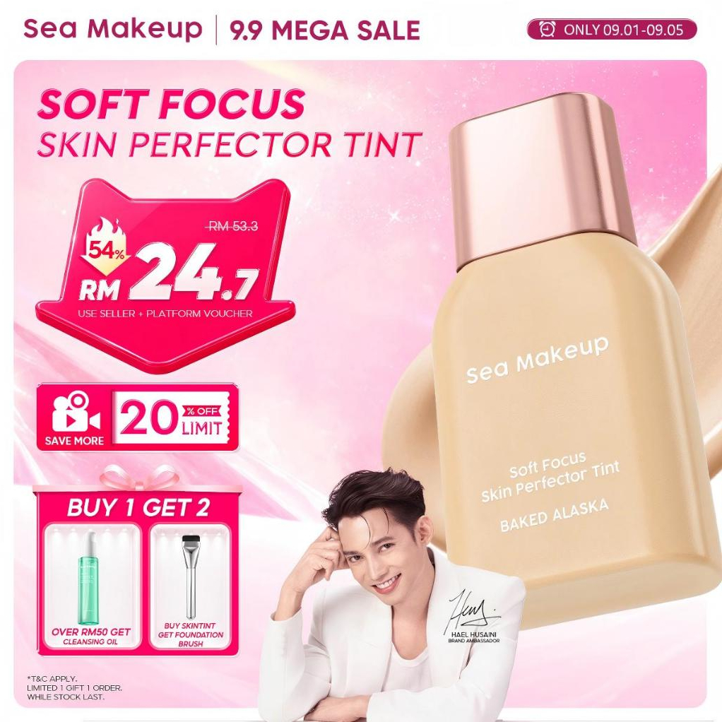 【BUY 1 GET 2】Sea Makeup Soft Focus Perfector Fawless Skin Tint High Coverage Velvet Matte Lightweight Long Lasting