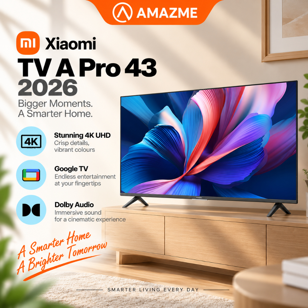 Xiaomi TV A Pro 43 2026 - 4K QLED Quantum Display | 120Hz High Refresh rate