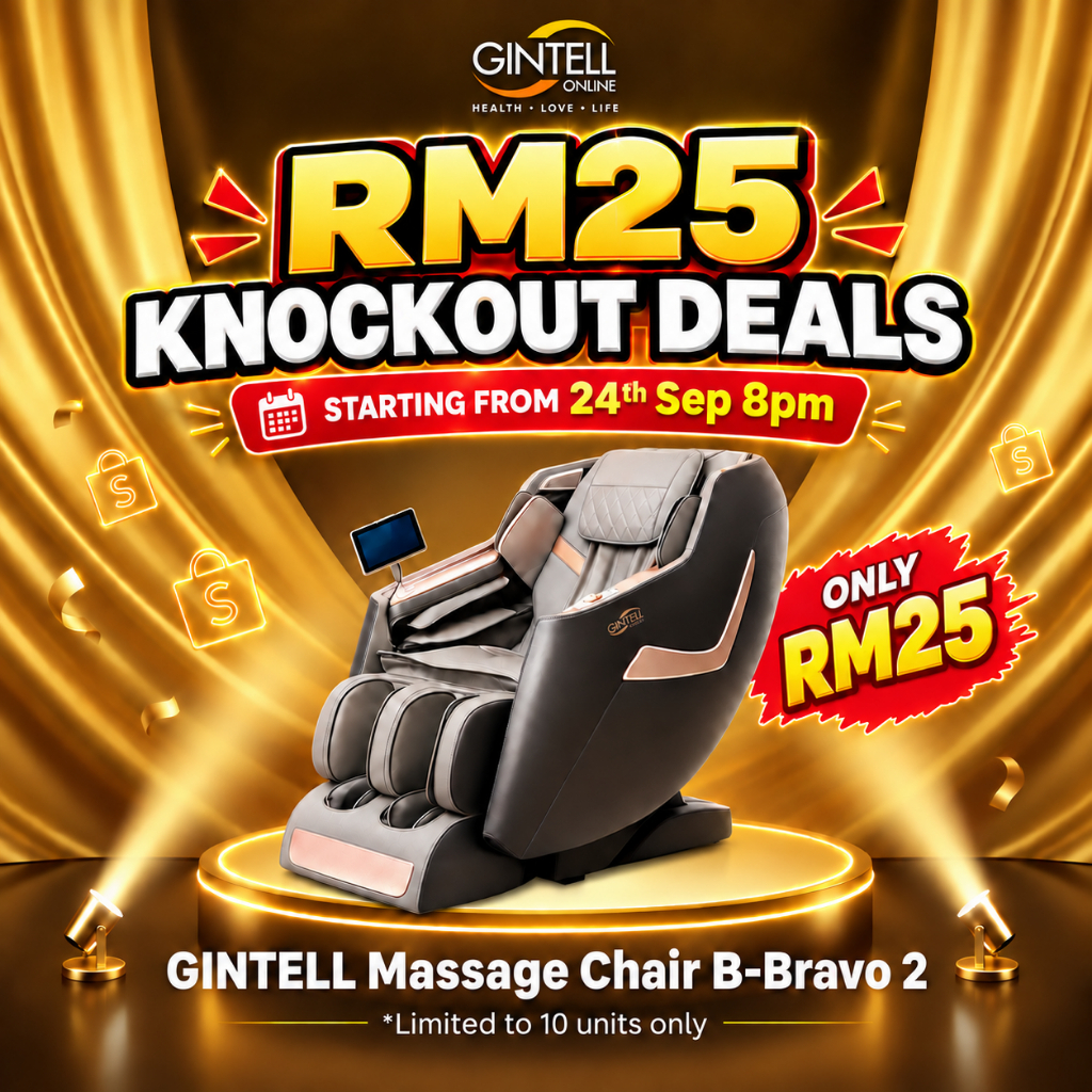 [KO DEALS] GINTELL B-Bravo 2 Massage Chair (3D Roller + Heat Therapy + Full Body Airbag)