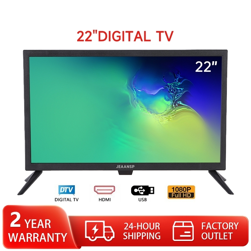 Digital TV 22/24/32 Inci Built-in DVB-T2 MYTV Kecil Murah TV 32 inch Smart TV Led DTV Bluetooth