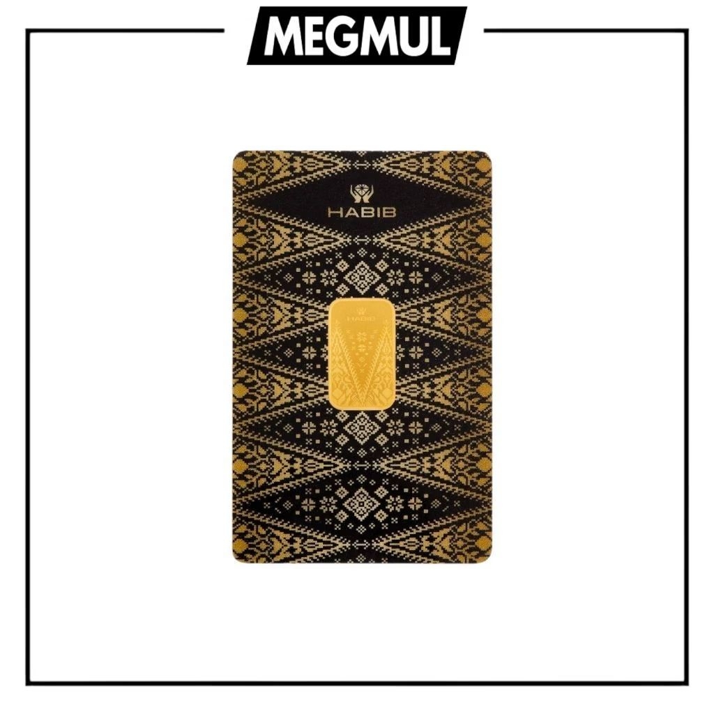 HABIB 5g 999.9 Gold Bar (Songket Black) Habib Gold Bar - Limited Stock Only