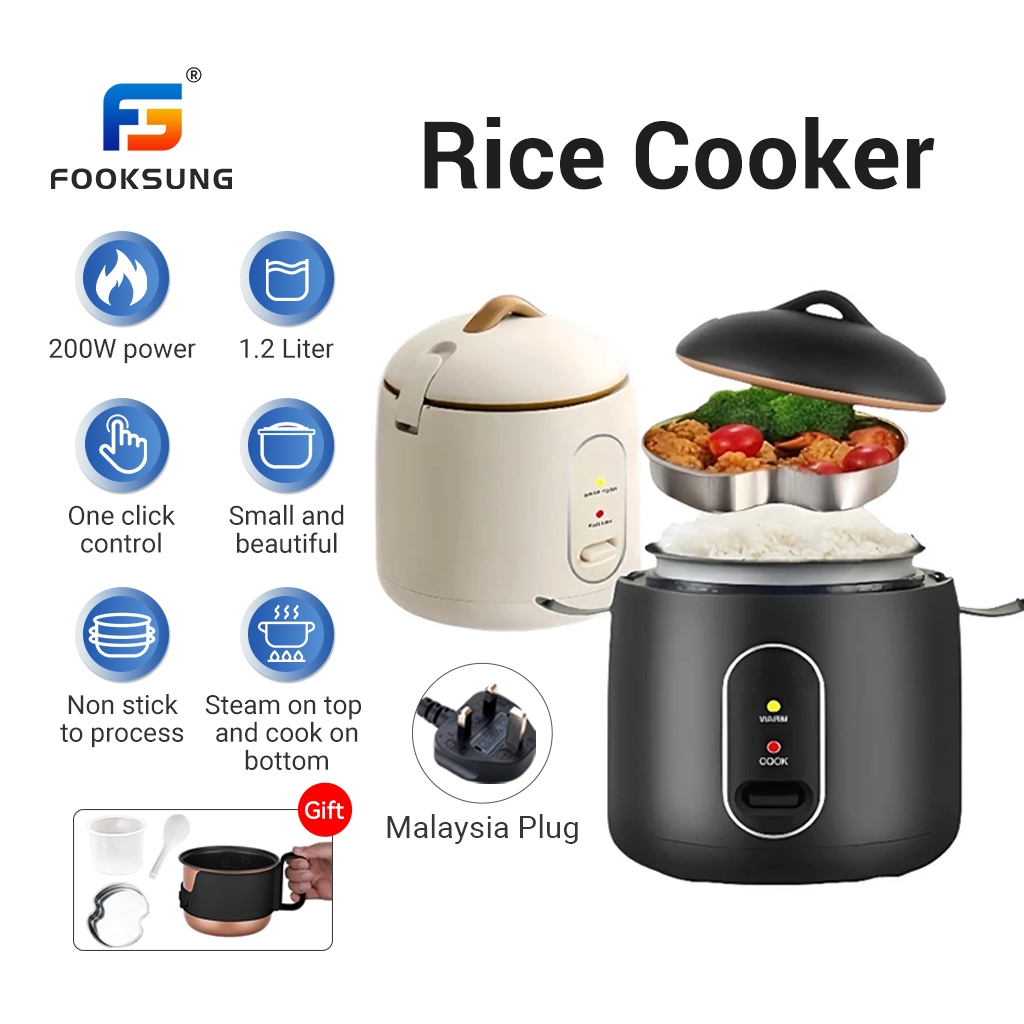 Mini Rice Cooker electric caldronwith Non-stick Pot and Steamer Kitchen Dormitory 迷你电饭煲