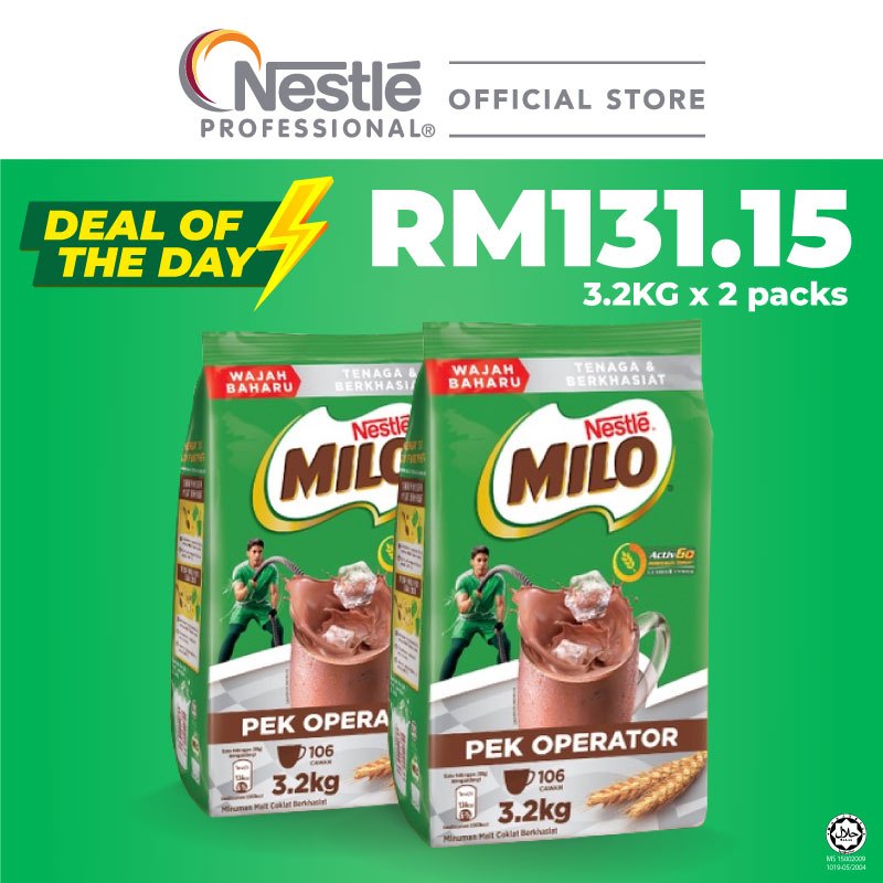 PROMO - MILO Activ-Go Softpack - 3.2kg x2 (Twin Pack)