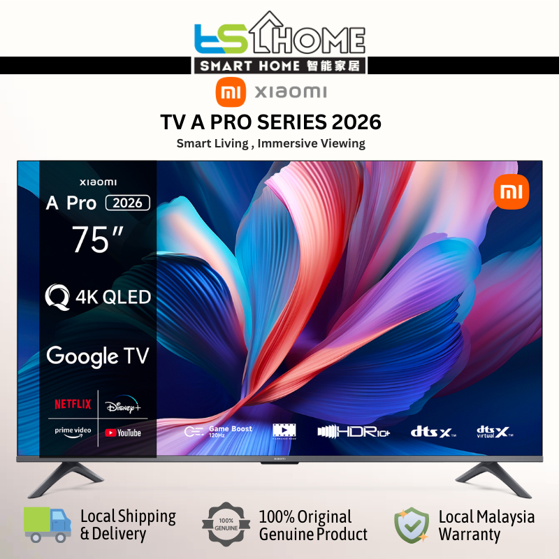 Xiaomi TV A Pro 75 2026 - 4K QLED Quantum Display | 120Hz High Refresh rate