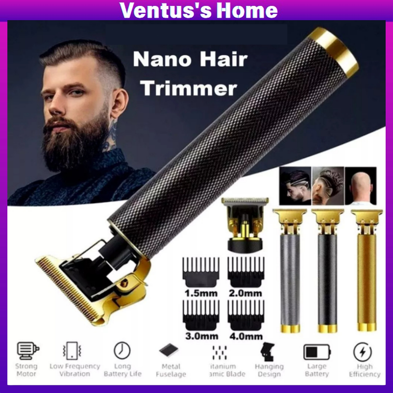 Electric Hair Trimmer Clipper Cordless USB Rechargeable Mustache Shaver Haircut Machine Mesin Rambut 剪頭發工具