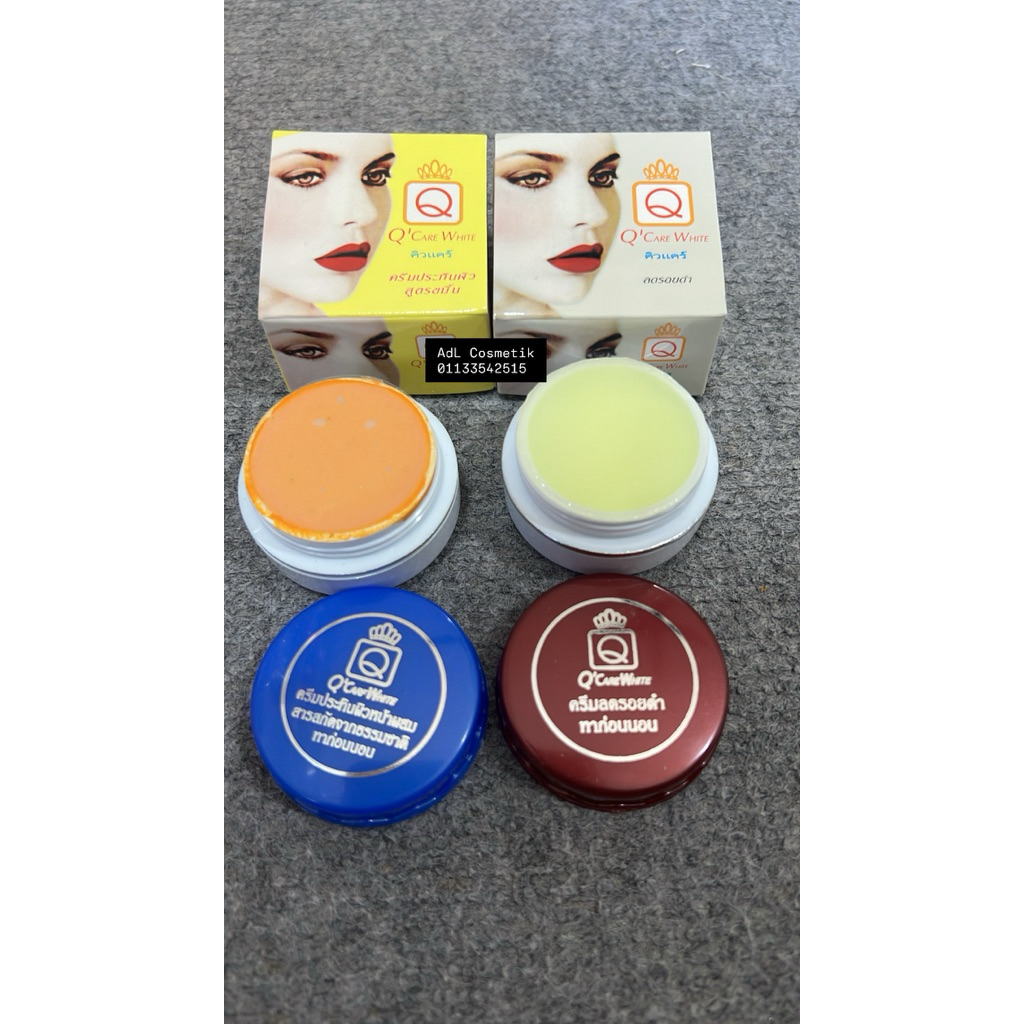SET Q’CARE WHITE ORIGINAL THAILAND 2 in 1/NIGHT CREAM