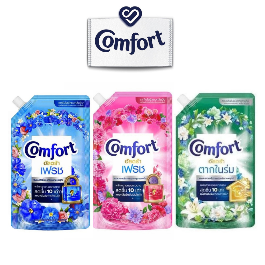 Comfort Fabric Softener Ultra, Fresh, Pink Blossom Scent 480ml.