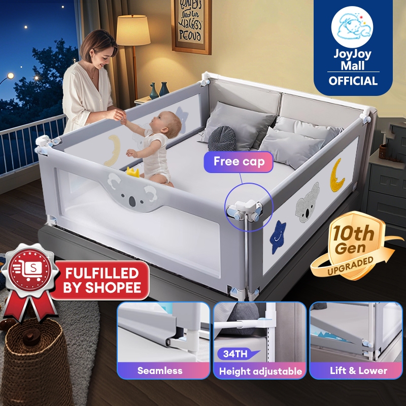 10THBaby Bed Fence Baby Bed Rail Baby Fence Safety Anti-fall Penghadang Kids Safety playpen 床圍欄