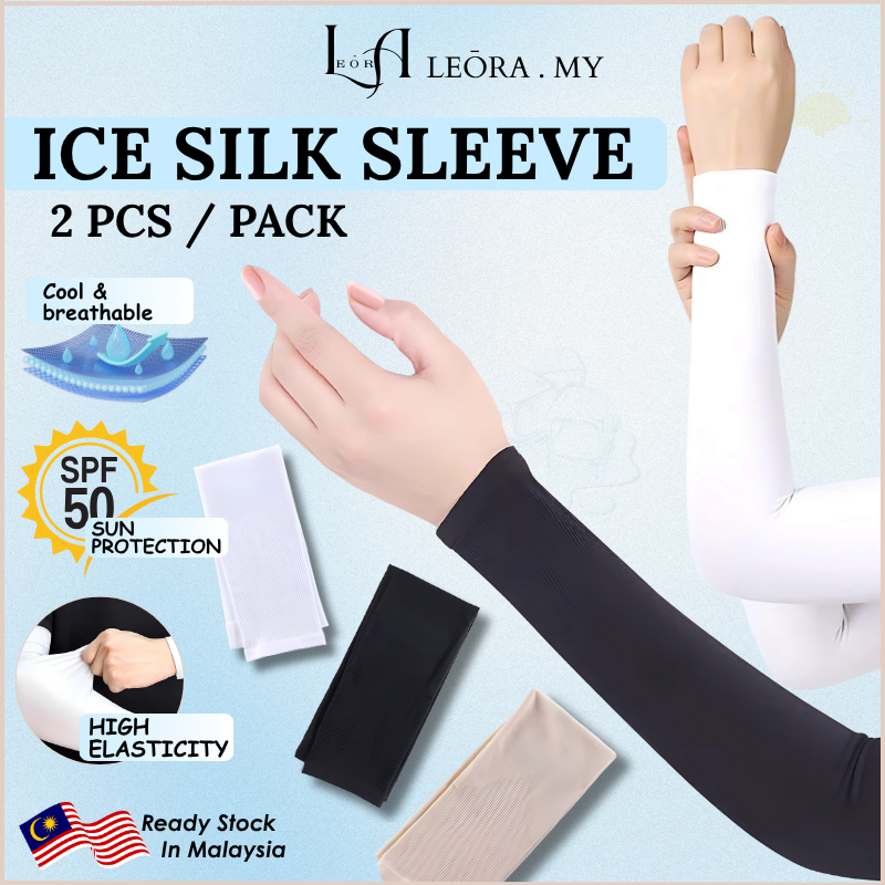 ICE SILK SLEEVE Arm Sleeve UV Protection Sleeves Ice Silk Hand Sock Sunscreen Long Gloves Sun Protection Sleeve