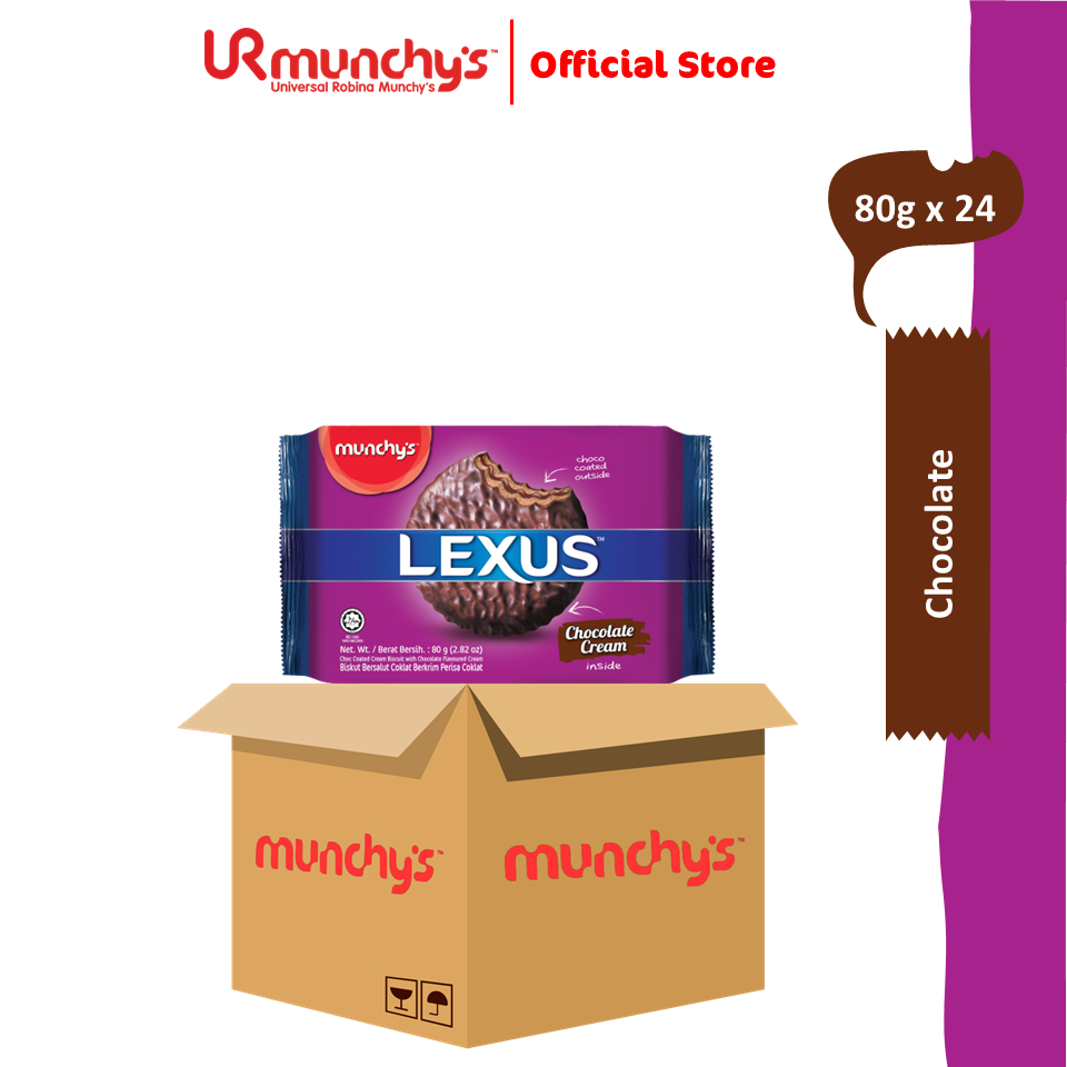 [Carton Deal] Lexus Choco Coated Chocolate 80g x 24 packs