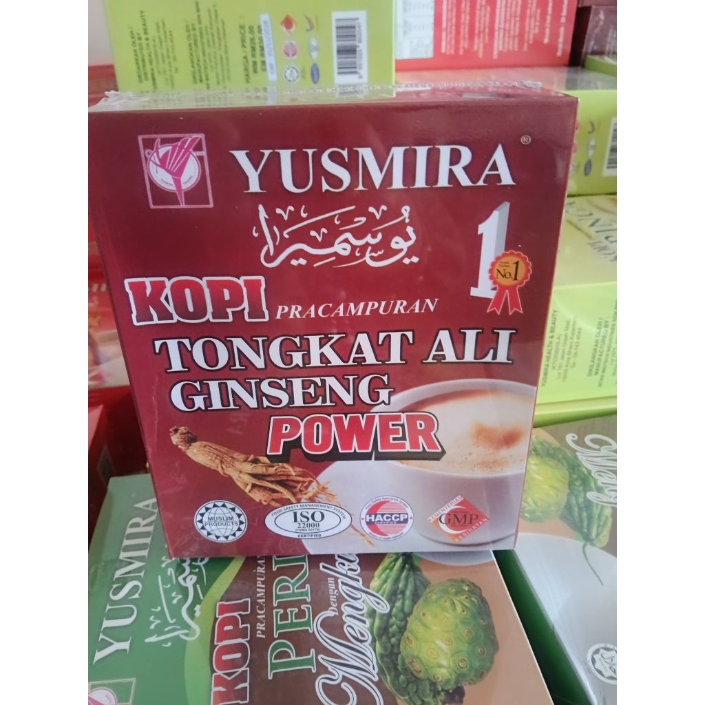 Yusmira Kopi Tongkat Ali Ginseng Power Murah Jimat